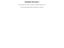 Tablet Screenshot of campionsurveys.com